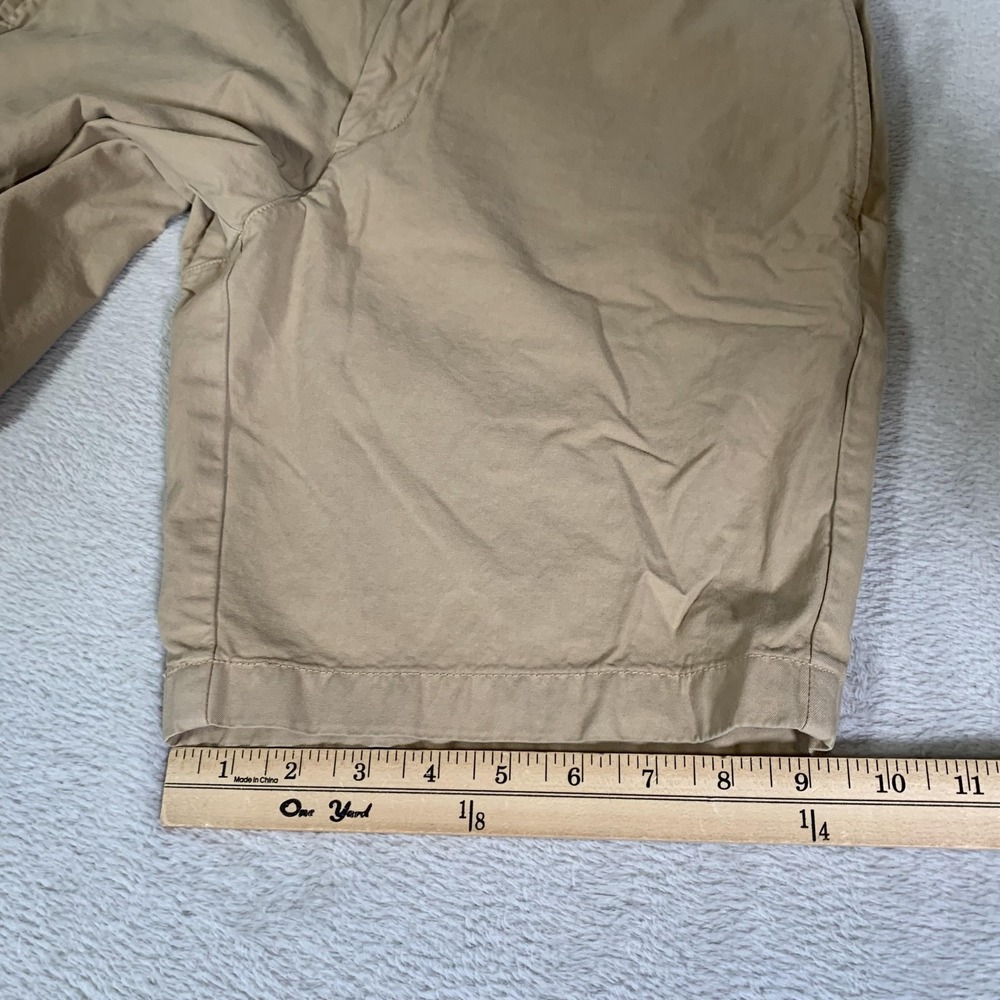 UNTUCKit Adler Shorts Mens 32 Khaki Chino 100%‎ Pima Cotton Flat Front 9" Inseam - Picture 7 of 12